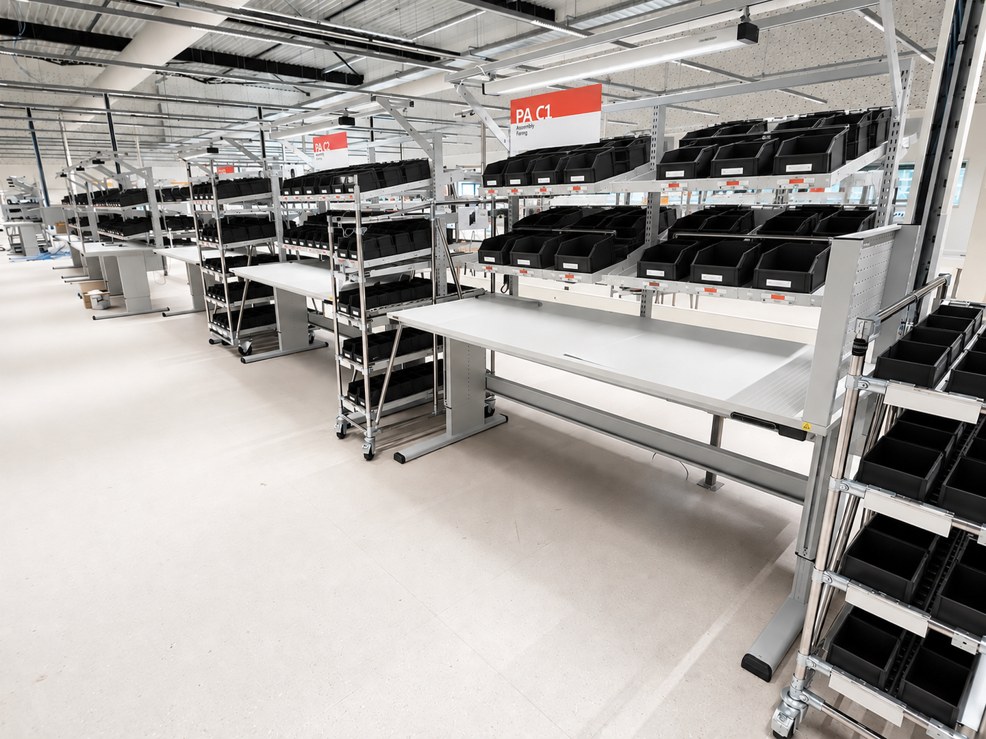 Logistiek inpakwerkplekken 