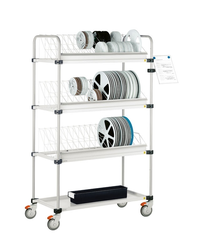 Reel_holder_trolley_with_reel_rack_and_document_holder_RRT_ESD_RR_ESD_DSA_ESD image Reel holder trolley with reel rack and document holder RRT ESD RR ESD DSA ESD