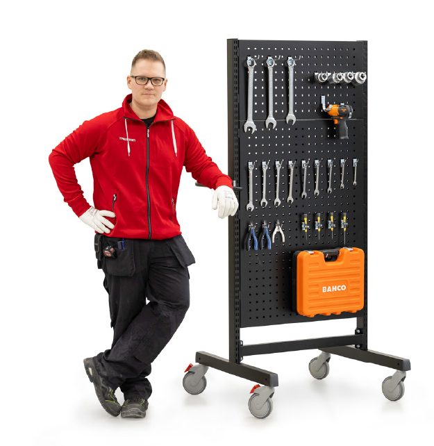 Treston Industrial Multi Trolley High M750 TMTH7 005 18 with props and model shadow small