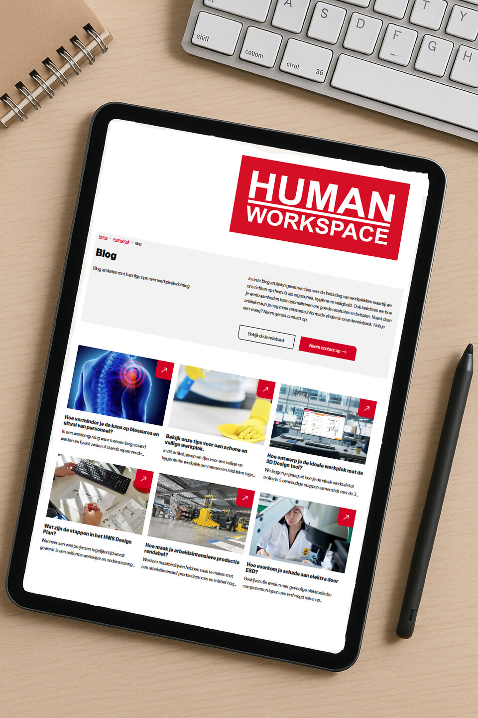 Informatieve blog artikelen over werkplekinrichting - Human Workspace