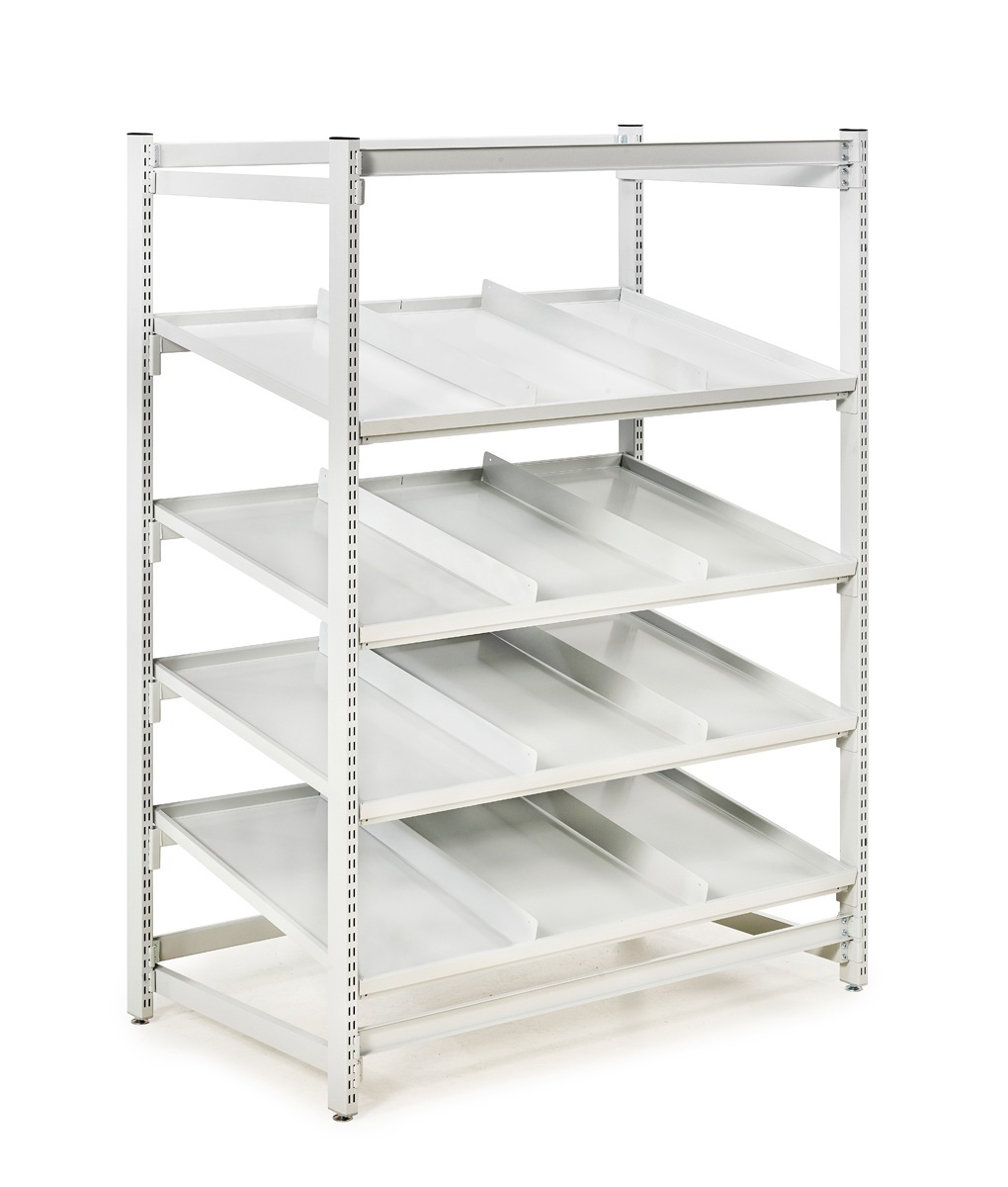 FiFo_Flow_Rack_M1350_with_steel_shelves_TFR1350SS-49_clean image FiFo Flow Rack M1350 with steel shelves TFR1350SS 49 clean